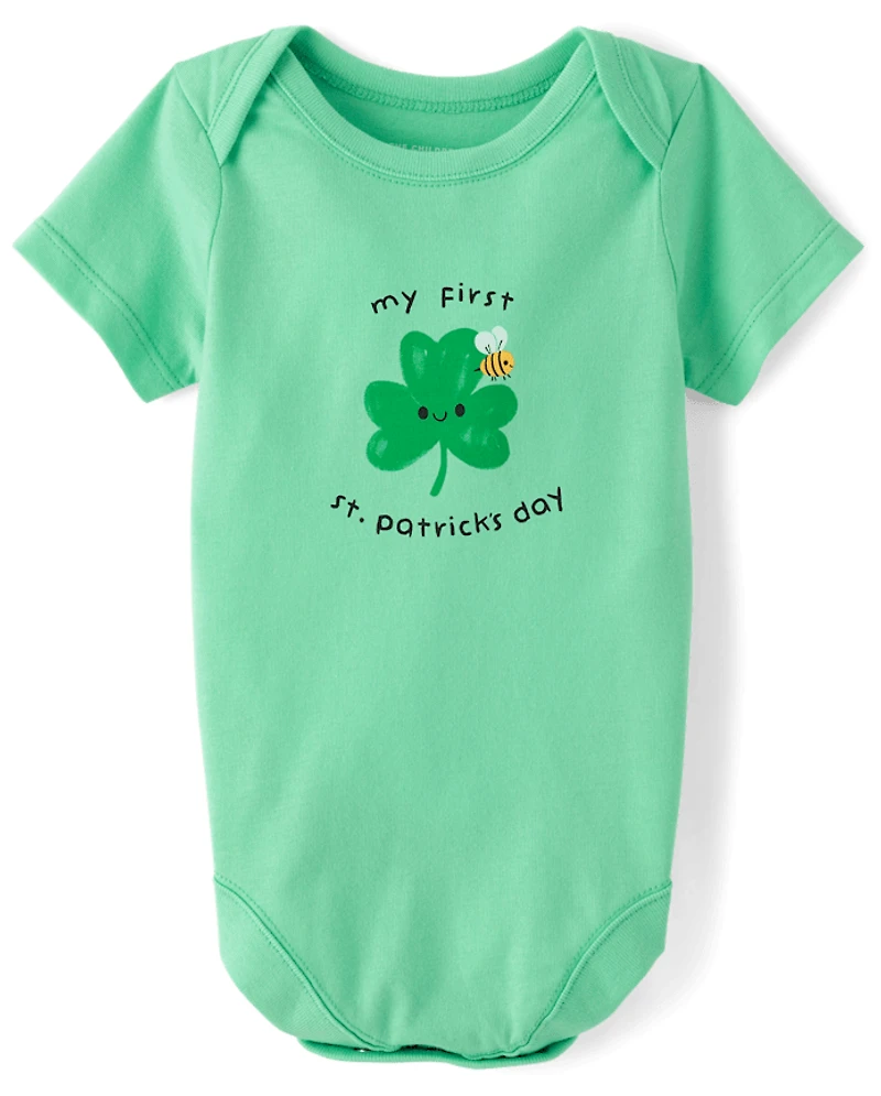 Baby First St. Patrick's Day Graphic Bodysuit