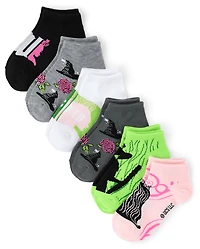 Baby And Toddler Girls Wicked™ Ankle Socks 6-Pack