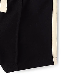 Baby Boys Applique Bear Patch 2-Piece Playwear Set