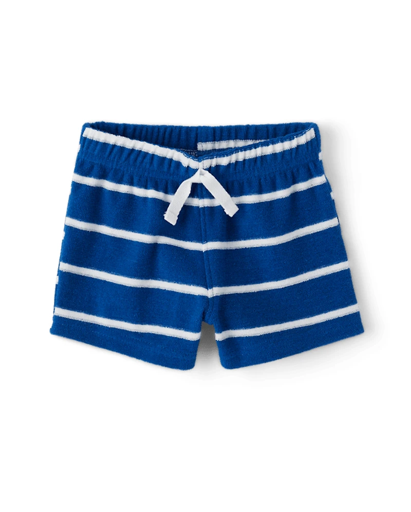 Baby Boys Striped Terry 3-Piece Playwear Set