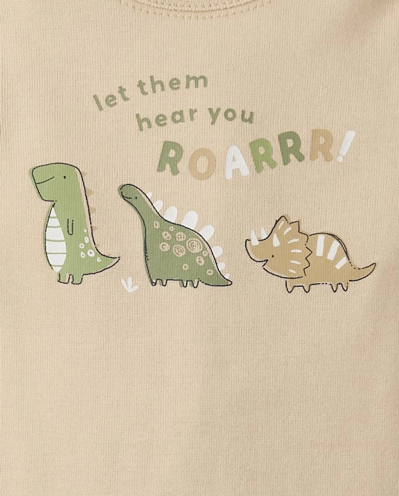 Lot de 5 bodies dinosaures pour bébé garçon