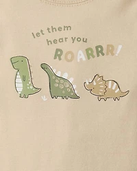 Lot de 5 bodies dinosaures pour bébé garçon