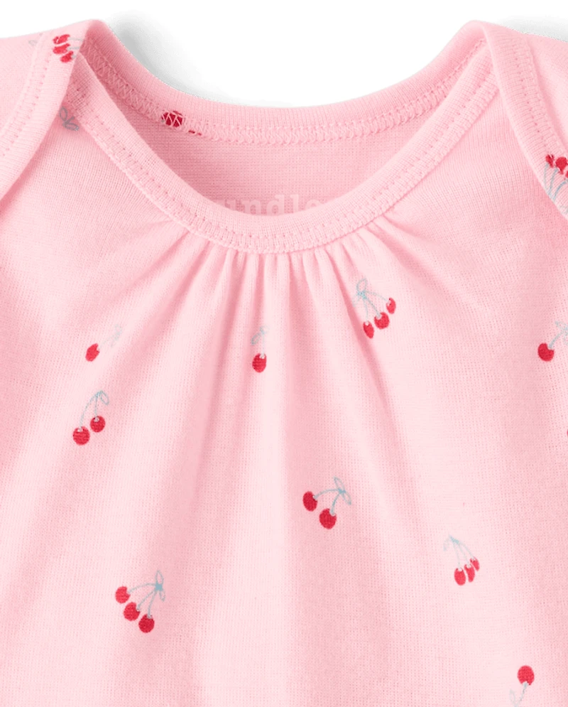 Baby Girls Cherry Bodysuit 5-Pack