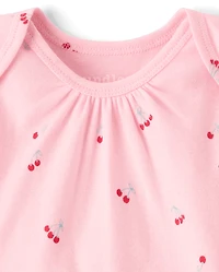 Baby Girls Cherry Bodysuit 5-Pack