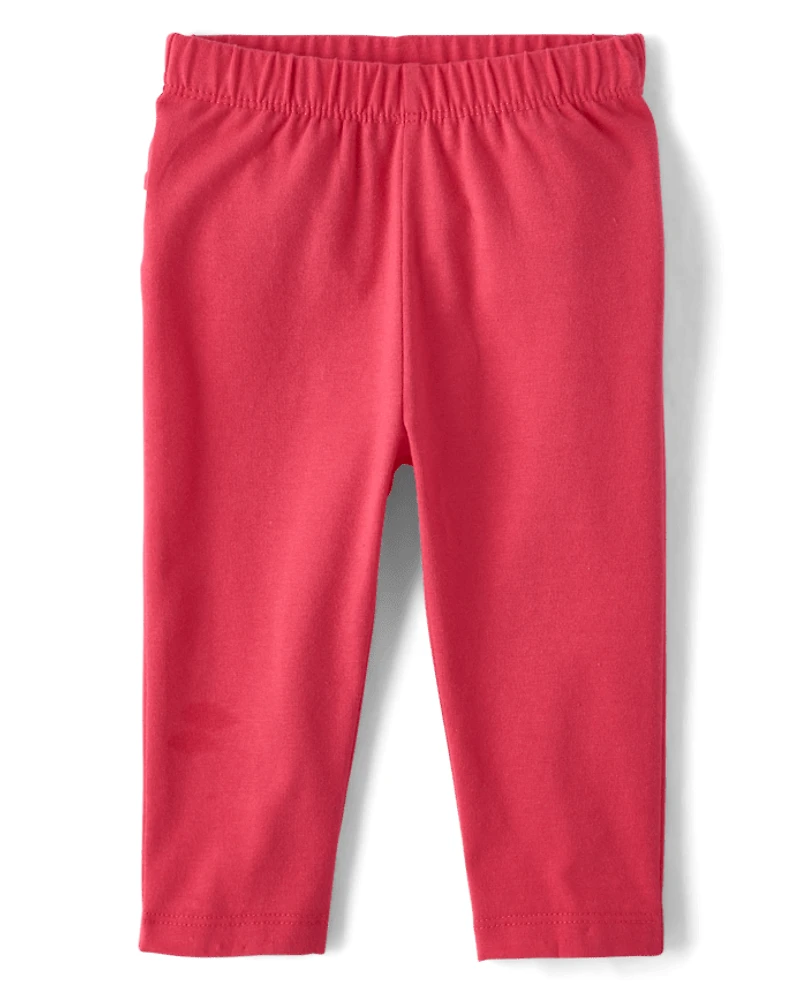 Baby Girls Gingham Ruffle Leggings 2-Pack