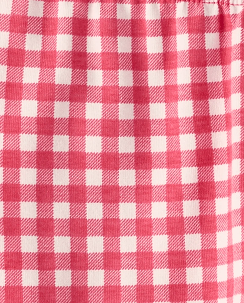 Baby Girls Gingham Ruffle Leggings 2-Pack