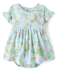 Baby Girls Easter Bodysuit Dress