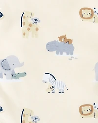 Baby Boys Animal Bib And Burp Cloth 6-Piece Set
