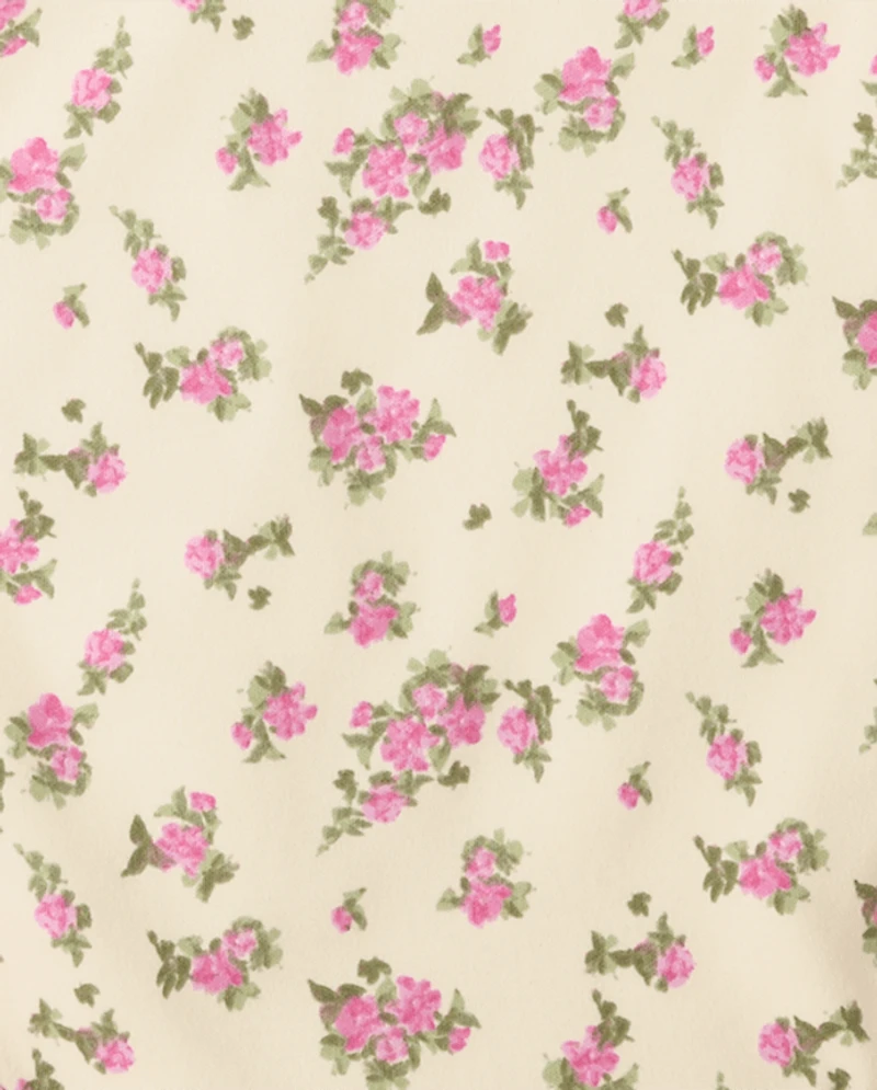 Baby Girls Floral Bib And Burp Cloth 6-Piece Set