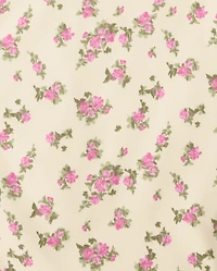 Baby Girls Floral Bib And Burp Cloth 6-Piece Set