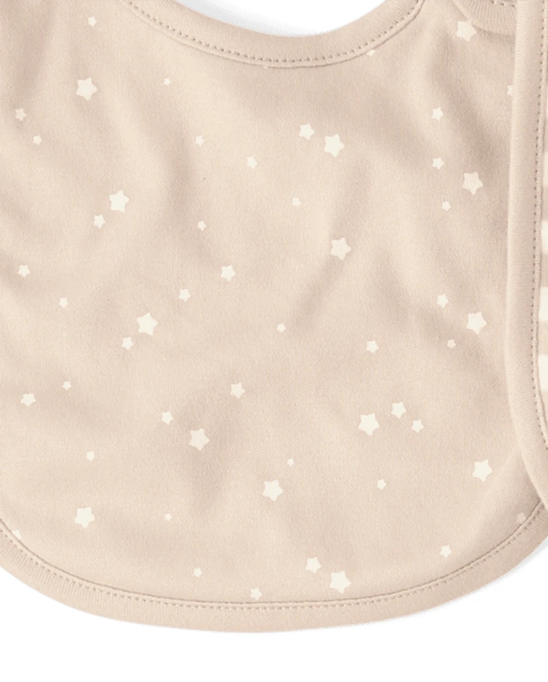Baby Star Bib And Burp Cloth 6-Piece Set