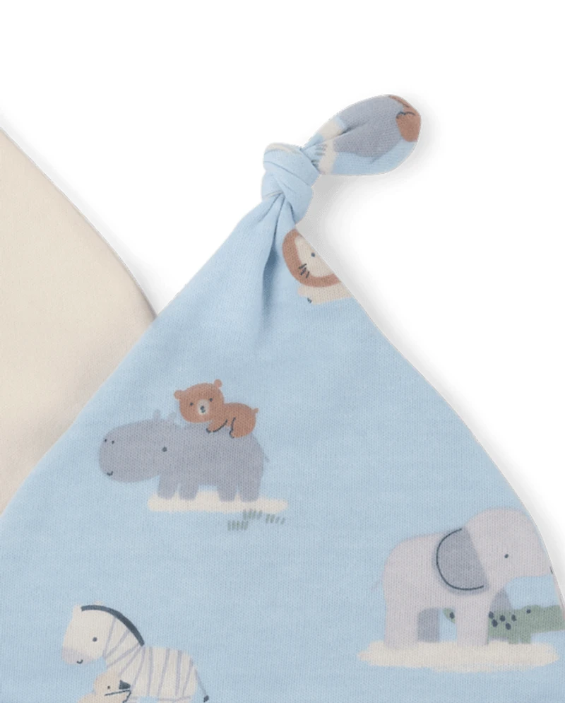 Baby Boys Animal Hat And Mittens 6-Piece Set