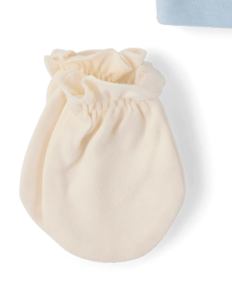 Baby Boys Animal Hat And Mittens 6-Piece Set