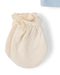 Baby Boys Animal Hat And Mittens 6-Piece Set