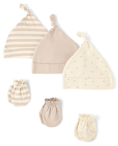 Baby Star Hat And Mittens 6-Piece Set