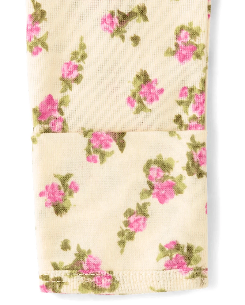 Baby Girls Floral Sleeper Gown