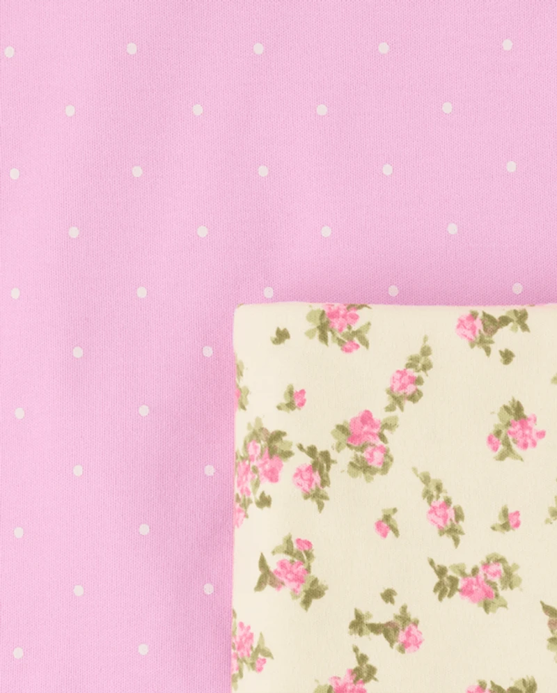 Baby Girls Floral Swaddle Blanket 2-Pack