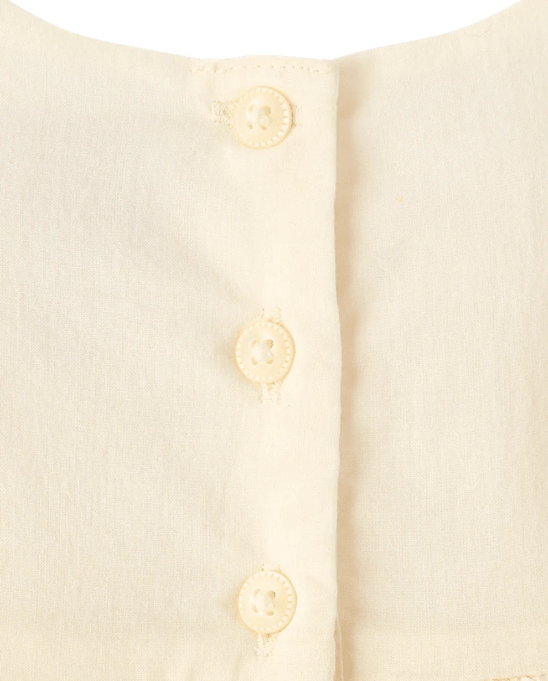 Baby Girls Eyelet Flutter Dress