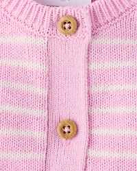 Baby Girls Striped 2-Piece Outfit Set