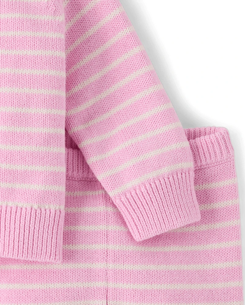 Baby Girls Striped 2-Piece Outfit Set