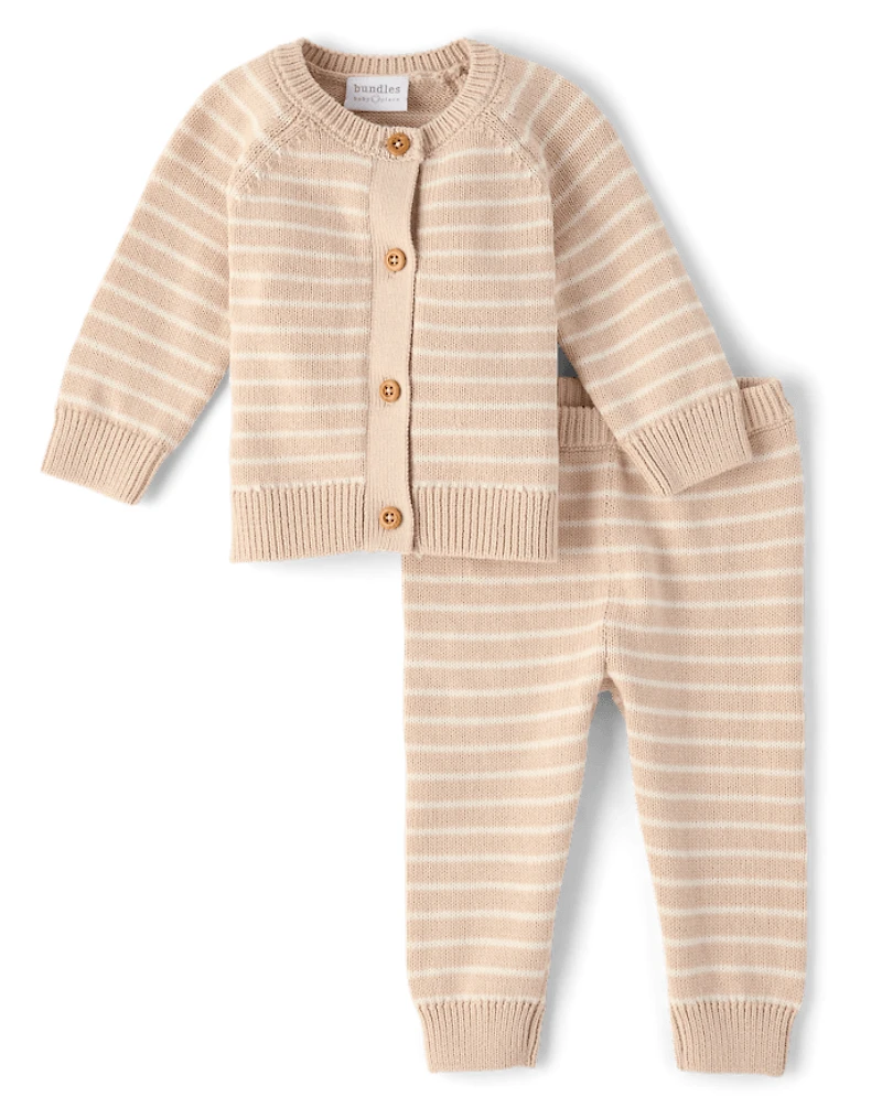 Baby Striped 2-Piece Outfit Set
