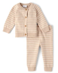 Baby Striped 2-Piece Outfit Set