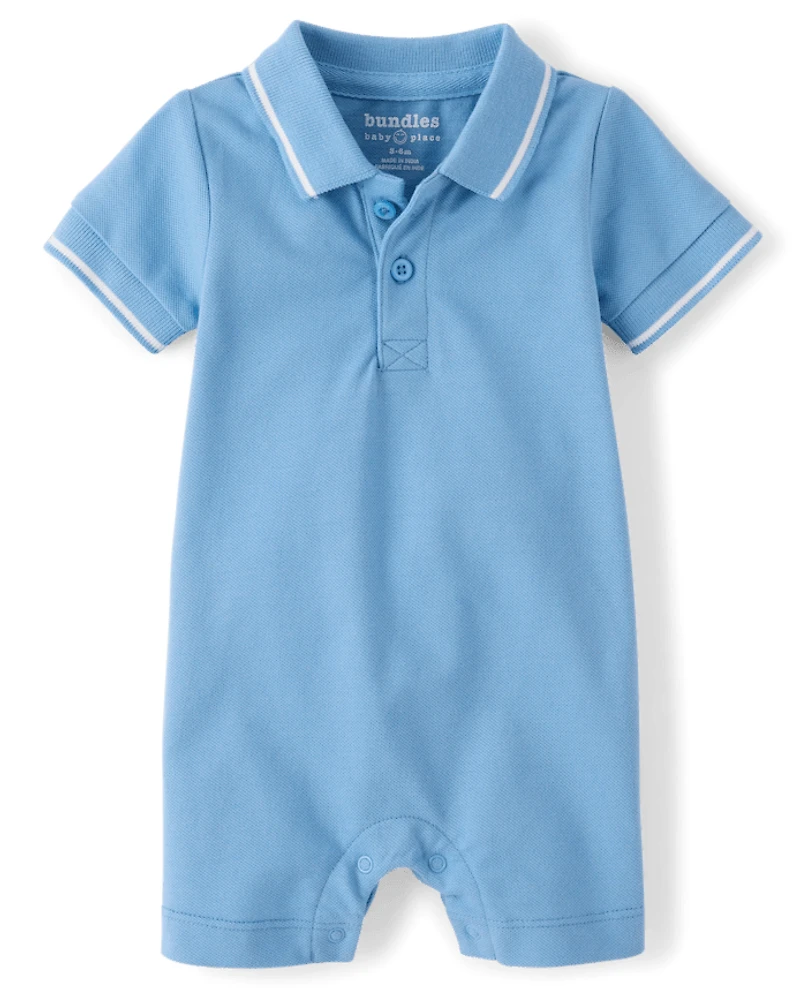 Baby Boys Tipping Polo Romper