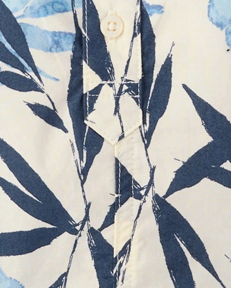 Baby Boys Tropical Romper 2-Piece Outfit Set