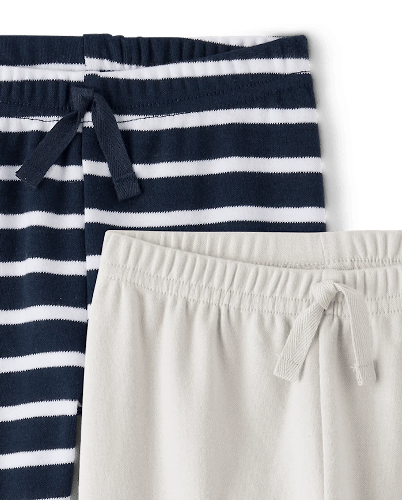Baby Boys Striped Jogger Pants 2-Pack