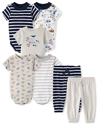 Baby Boys Striped Jogger Pants 2-Pack