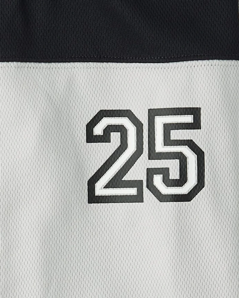 Boys Quick Dry Colorblock Mesh Football Jersey