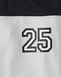 Boys Quick Dry Colorblock Mesh Football Jersey