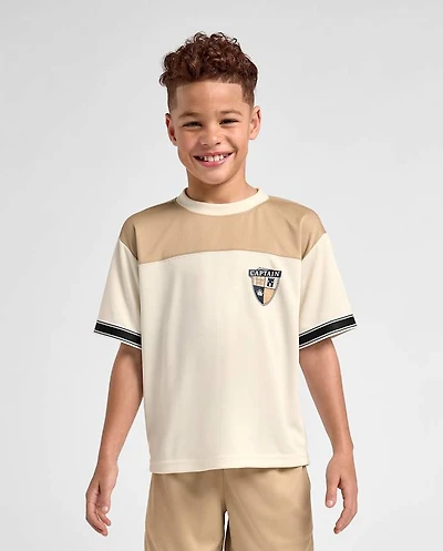 Boys Quick Dry Colorblock Mesh Football Jersey