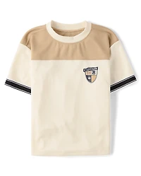 Boys Quick Dry Colorblock Mesh Football Jersey