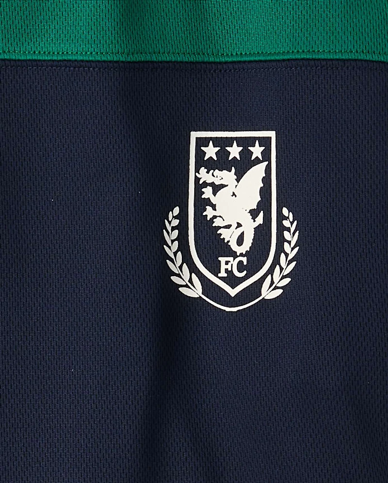 Boys Quick Dry Colorblock Mesh Football Jersey