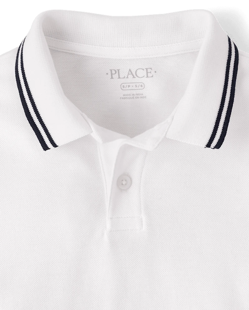 Boys Tipping Soft Pique Polo