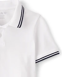 Boys Tipping Soft Pique Polo