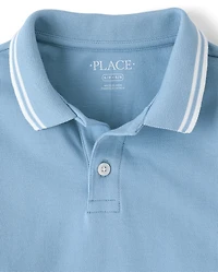 Polo en piqué souple pour garçons