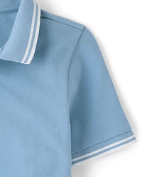 Boys Tipping Soft Pique Polo