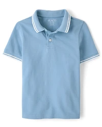 Polo en piqué souple pour garçons