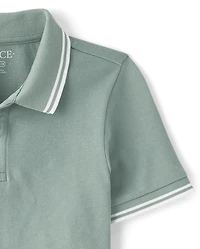 Boys Tipping Soft Pique Polo