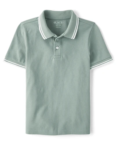 Boys Tipping Soft Pique Polo