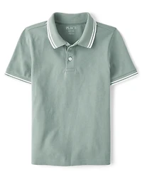 Boys Tipping Soft Pique Polo