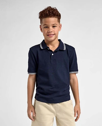 Boys Tipping Soft Pique Polo