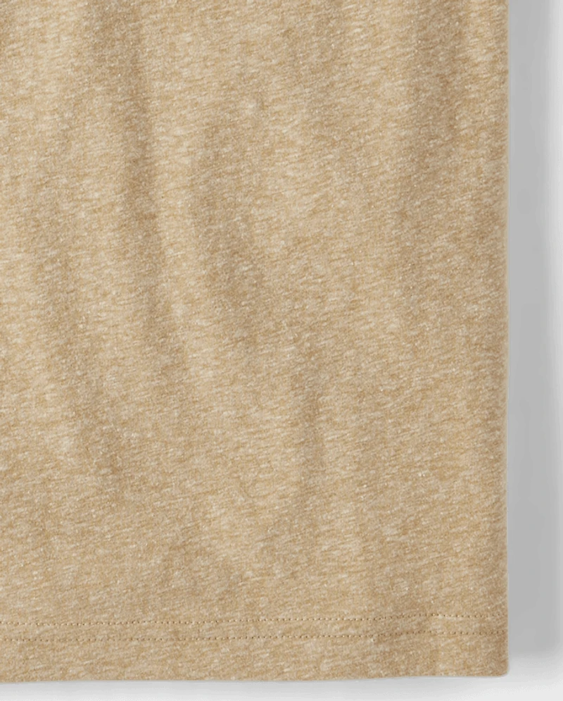 Boys Marled Henley Top