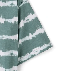 Boys Tie Dye Striped Tee