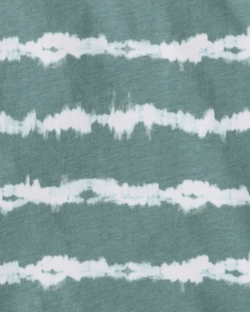 T-shirt rayé tie-dye pour garçon