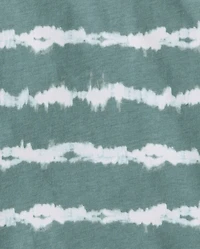 T-shirt rayé tie-dye pour garçon