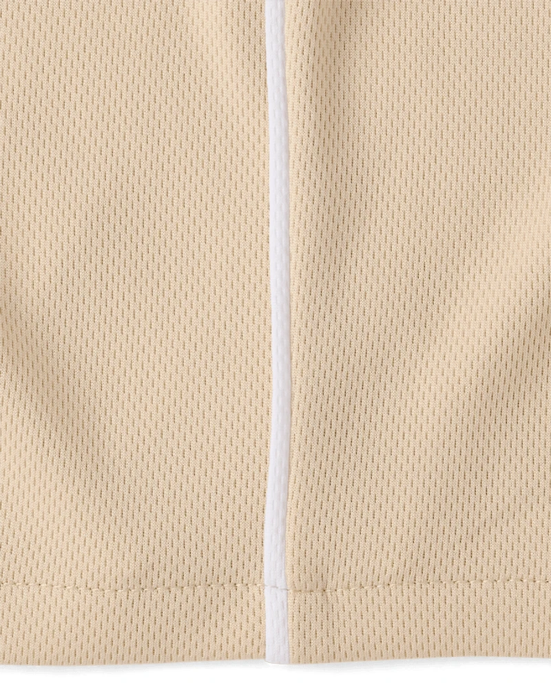 Kids Quick Dry Side Stripe Mesh Active Shorts