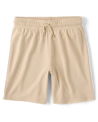 Kids Quick Dry Side Stripe Mesh Active Shorts